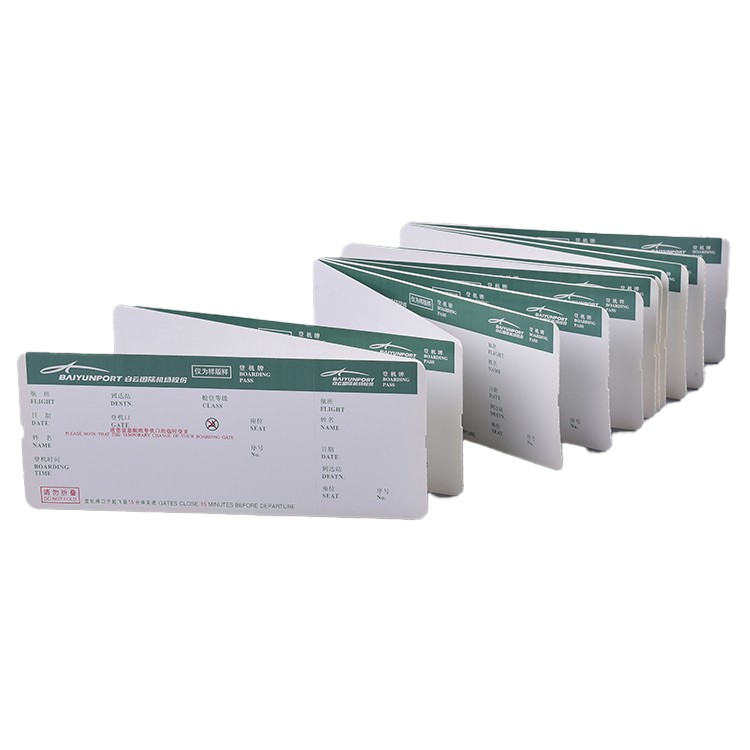 Plastic reduction action in the aviation industry: paper boarding pass and degradable baggage tags